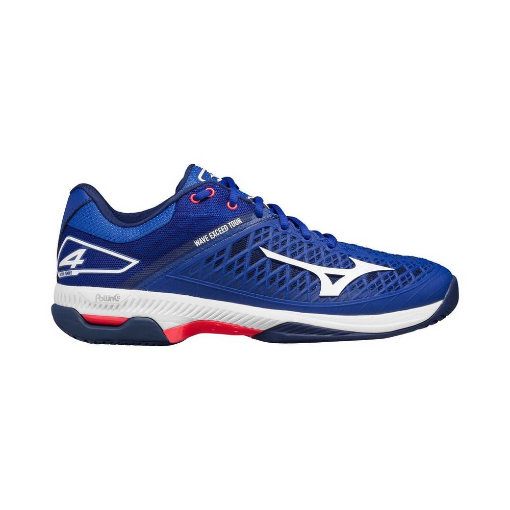 Mizuno Wave Exceed Tour 4 Ac Tennisskor Herr Blå Vita | 736402QWO