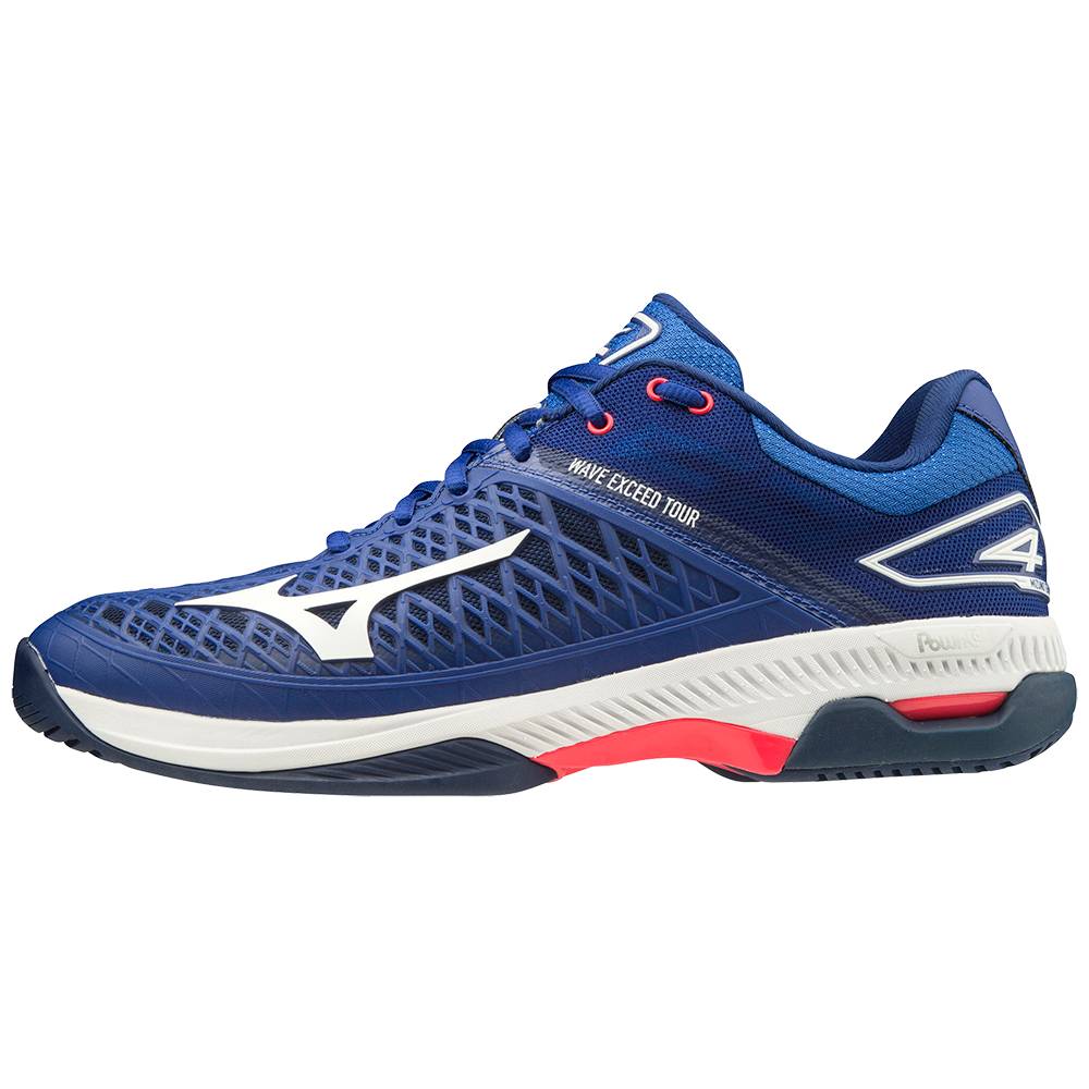 Mizuno Wave Exceed Tour 4 Ac Tennisskor Herr Blå Vita | 736402QWO