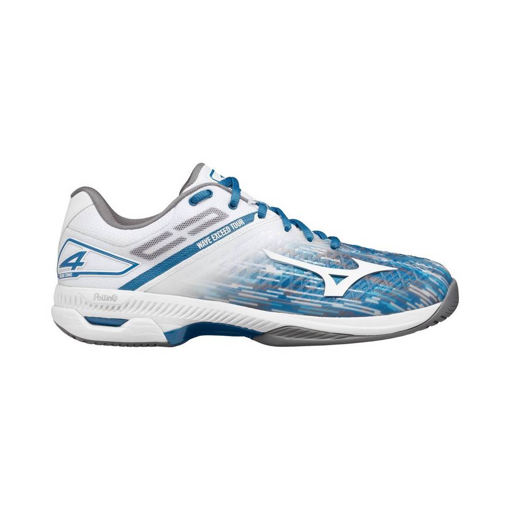 Mizuno Wave Exceed Tour 4 Ac Tennisskor Herr Blå Vita | 924056HVT