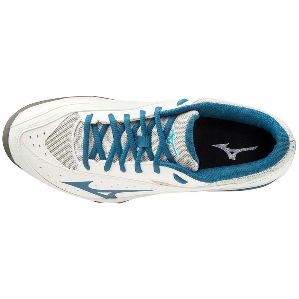 Mizuno Wave Flash Cc Tennisskor Dam Vita Blå | 826537TNH