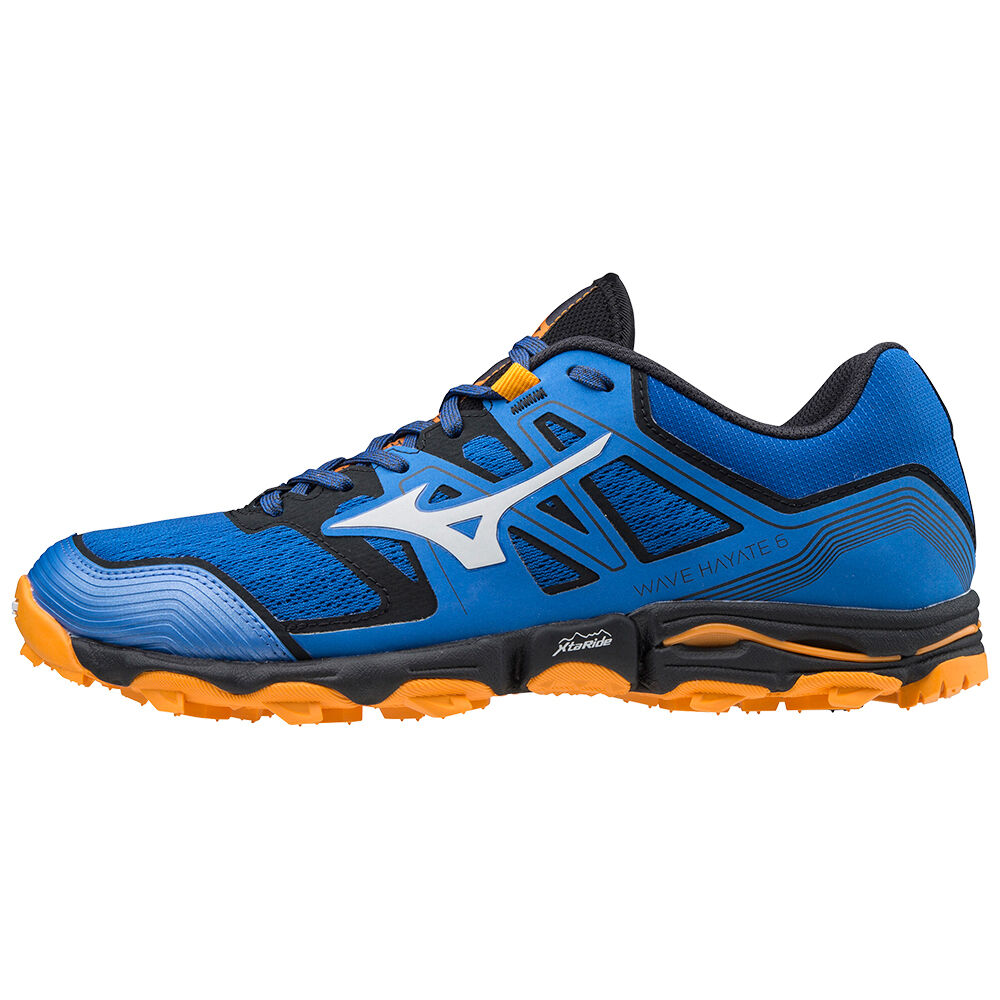 Mizuno Wave Hayate 6 Trail löparskor Herr Blå Orange | 587632XOE