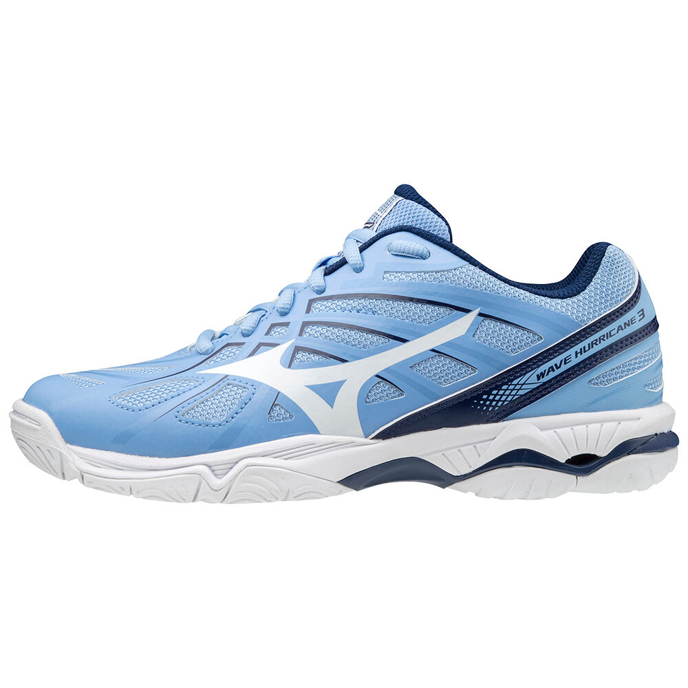 Mizuno Wave Hurricane 3 Volleybollskor Dam Blå Vita | 240567HPM