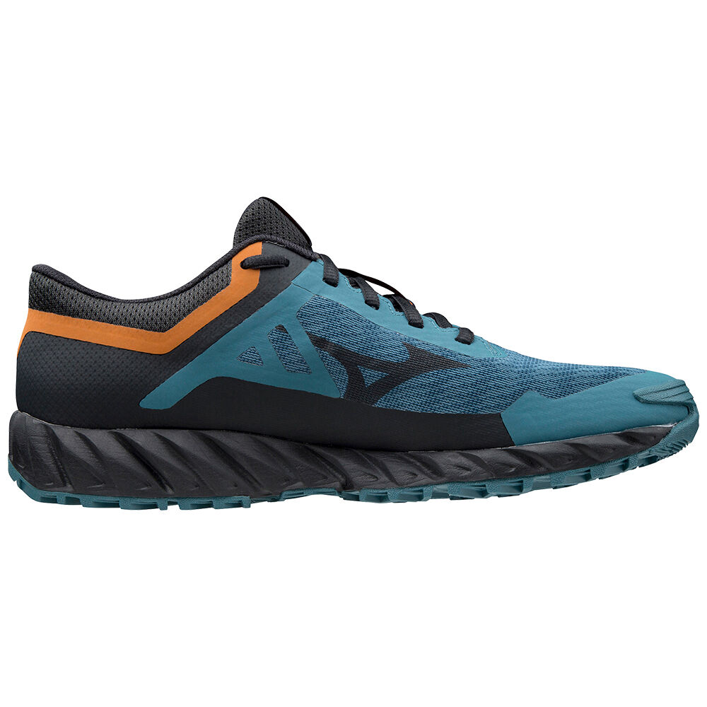 Mizuno Wave Ibuki 3 GTX Trail löparskor Herr Blå Orange | 561894VQT