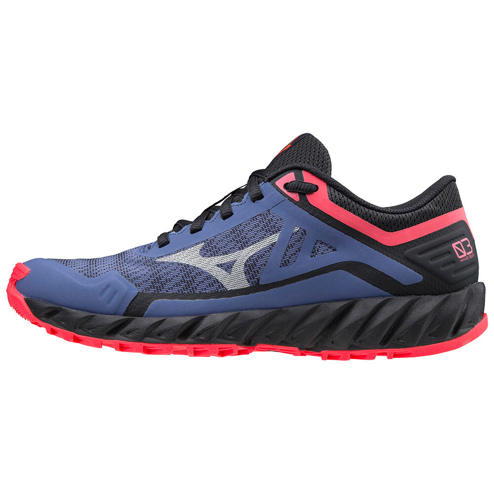 Mizuno Wave Ibuki 3 Trail löparskor Dam Blå Svarta Rosa | 931025SYE