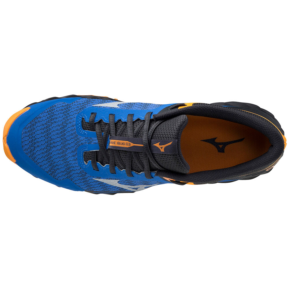 Mizuno Wave Ibuki 3 Trail löparskor Herr Blå Orange | 701894DSQ