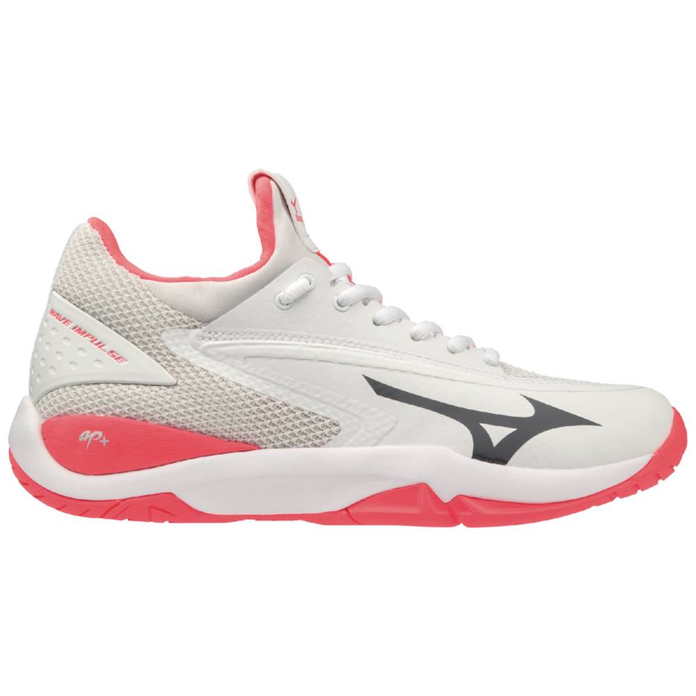 Mizuno Wave Impulse Tennisskor Dam Vita Korall | 835916BTP