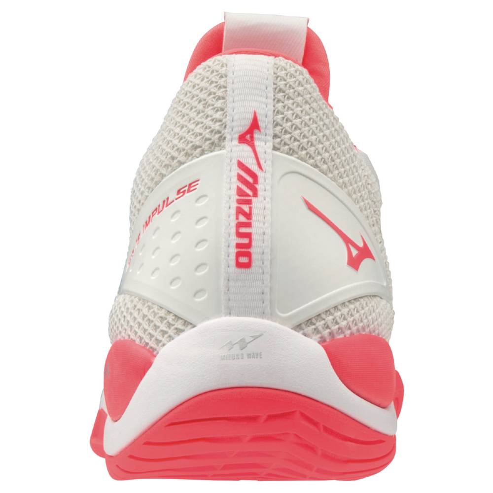 Mizuno Wave Impulse Tennisskor Dam Vita Korall | 835916BTP