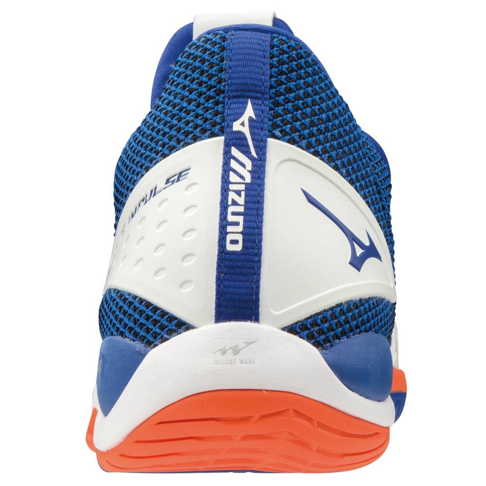 Mizuno Wave Impulse Tennisskor Herr Vita Blå | 482096ZIU