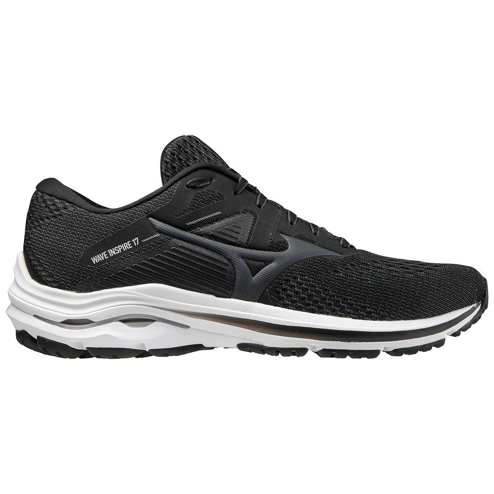 Mizuno Wave Inspire 17 2E Breda Löparskor Herr Mörkgrå | 857296PXG