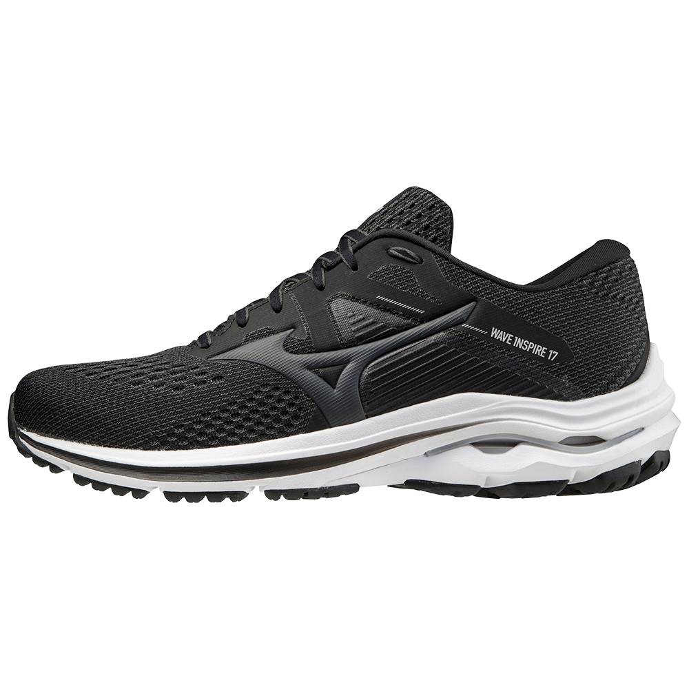 Mizuno Wave Inspire 17 2E Breda Löparskor Herr Mörkgrå | 857296PXG