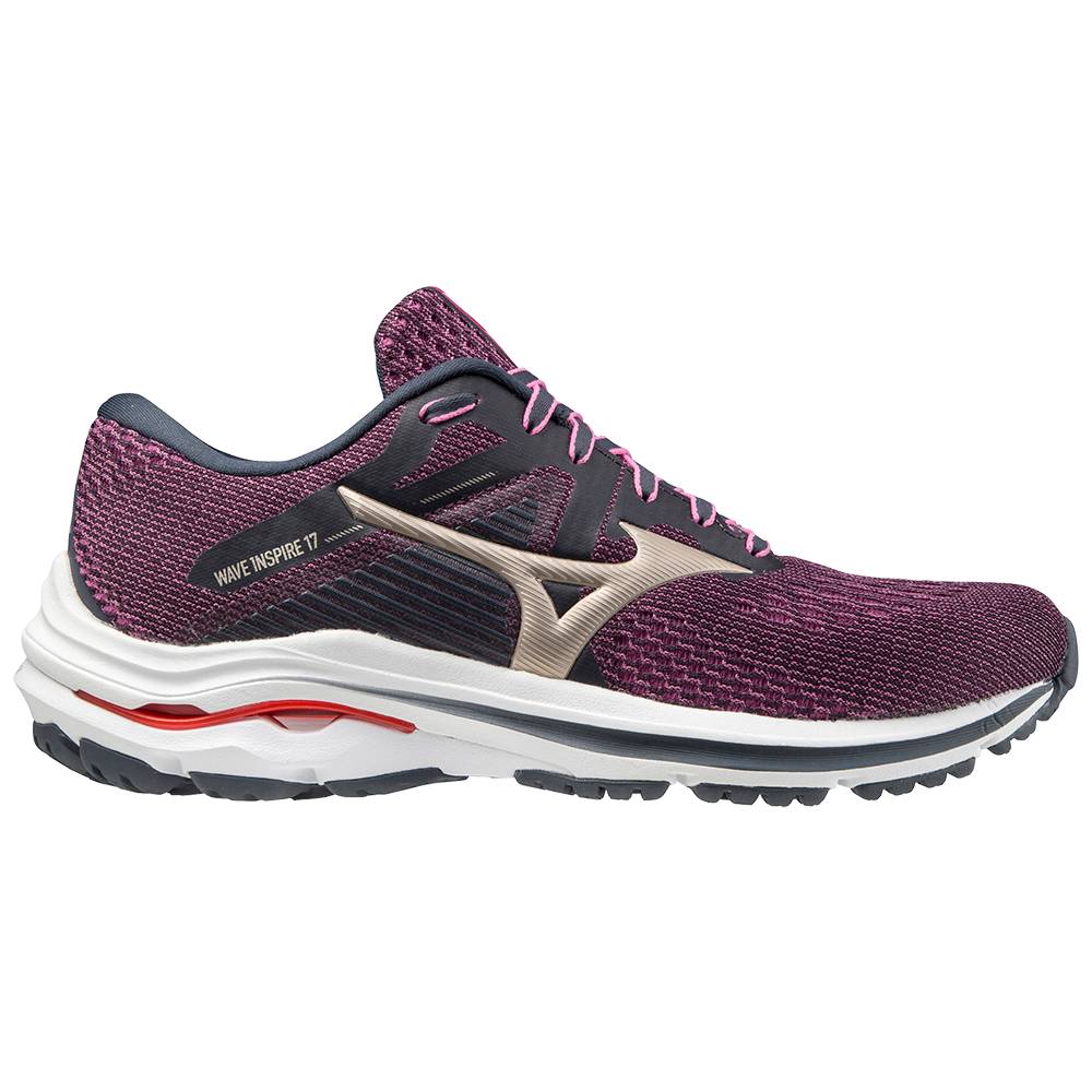 Mizuno Wave Inspire 17 Löparskor Dam Lila Vita | 879164RSC