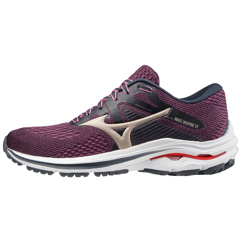 Mizuno Wave Inspire 17 Löparskor Dam Lila Vita | 879164RSC