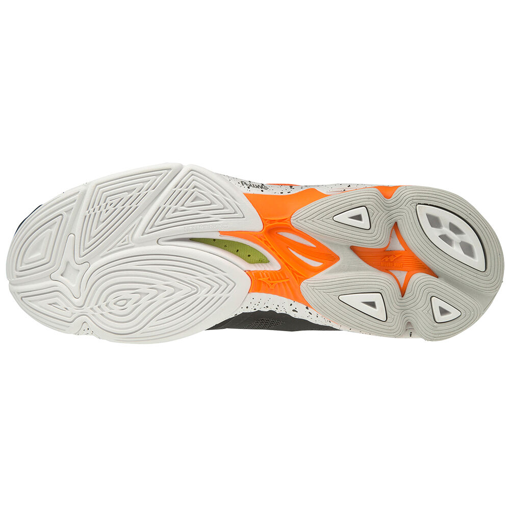 Mizuno Wave Lightning Z6 Mid Volleybollskor Herr Svarta Vita Orange | 130824FWC