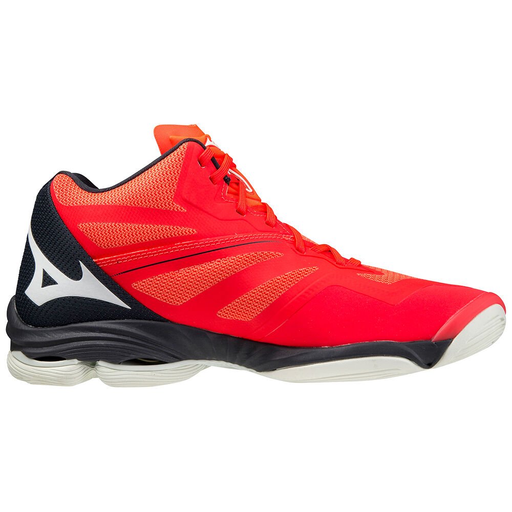 Mizuno Wave Lightning Z6 Mid Volleybollskor Dam Röda Vita Svarta | 139802TUD