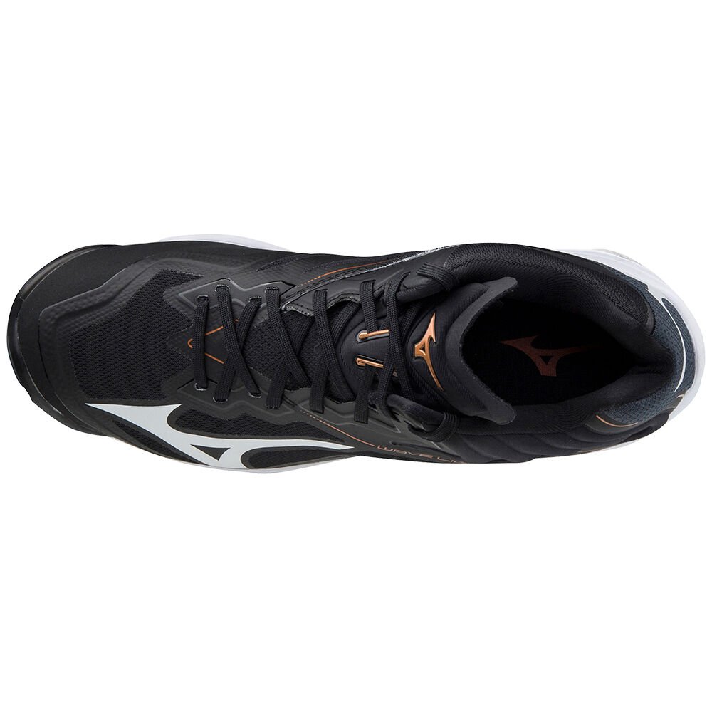 Mizuno Wave Lightning Z6 Mid Volleybollskor Dam Svarta Vita | 310942PZK