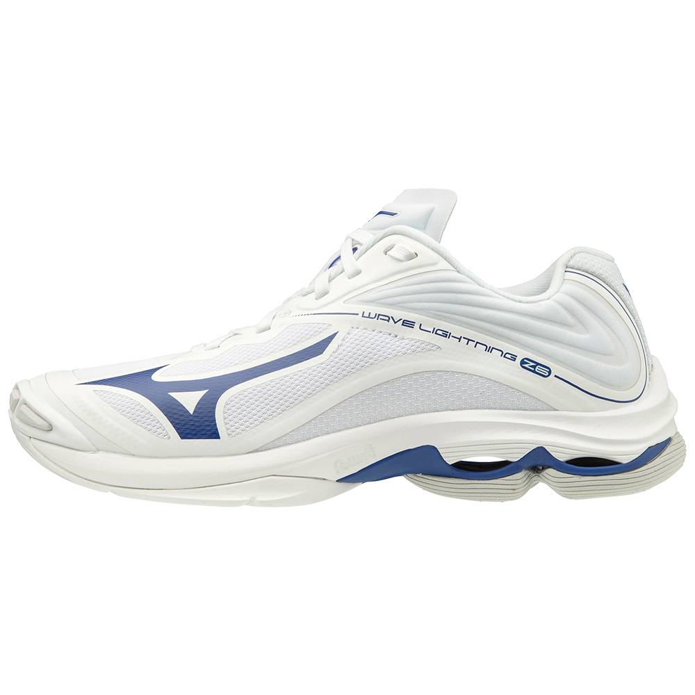 Mizuno Wave Lightning Z6 Volleybollskor Dam Vita Marinblå | 243715FQO