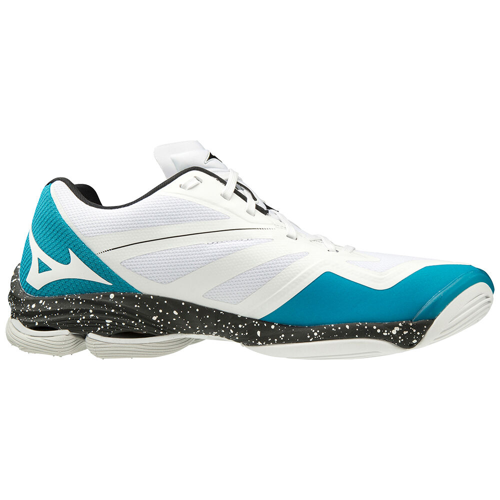 Mizuno Wave Lightning Z6 Volleybollskor Herr Vita Svarta Blå | 287456MSH