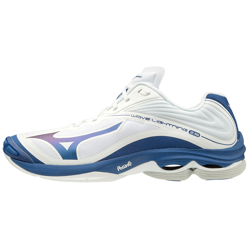 Mizuno Wave Lightning Z6 Volleybollskor Herr Vita Blå | 382617CPN