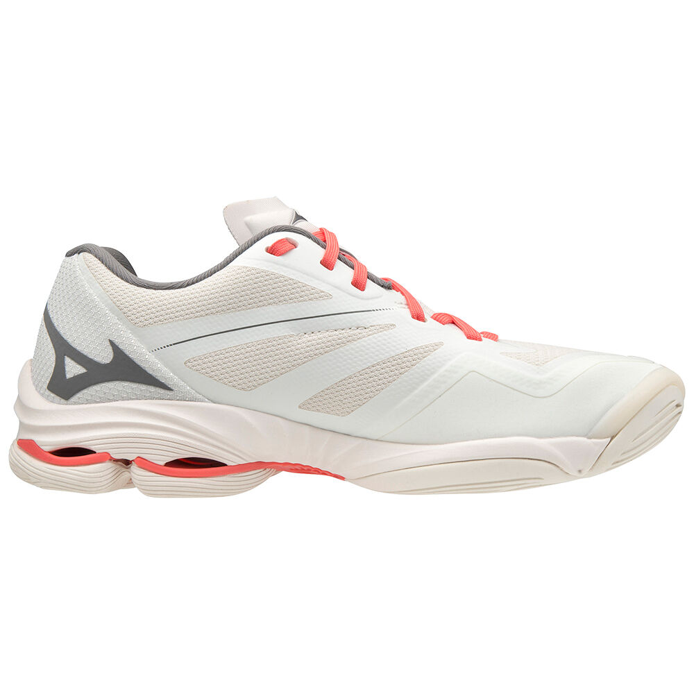 Mizuno Wave Lightning Z6 Volleybollskor Dam Vita Korall | 761425TMY