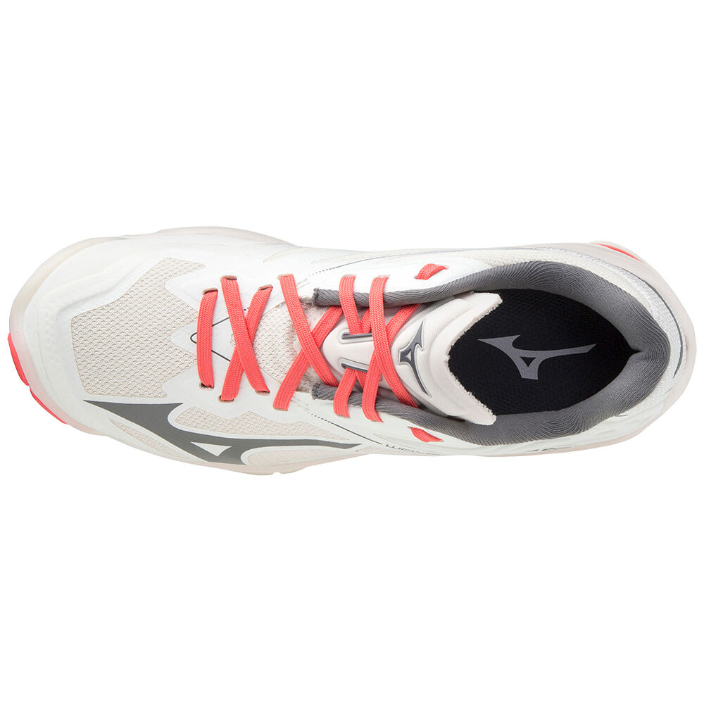 Mizuno Wave Lightning Z6 Volleybollskor Dam Vita Korall | 761425TMY