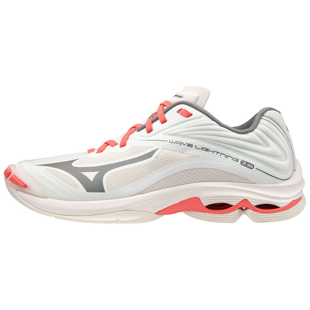 Mizuno Wave Lightning Z6 Volleybollskor Dam Vita Korall | 761425TMY