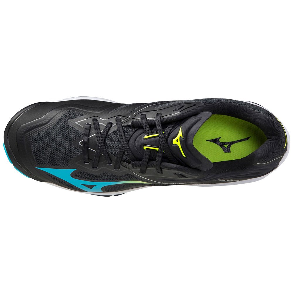 Mizuno Wave Lightning Z6 Volleybollskor Dam Svarta Blå Turkos Gula | 960341HTR