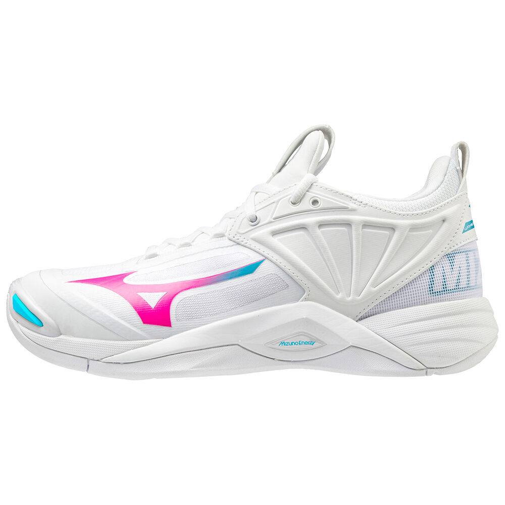 Mizuno Wave Momentum 2 Volleybollskor Dam Vita Rosa Blå Turkos | 738546GJX