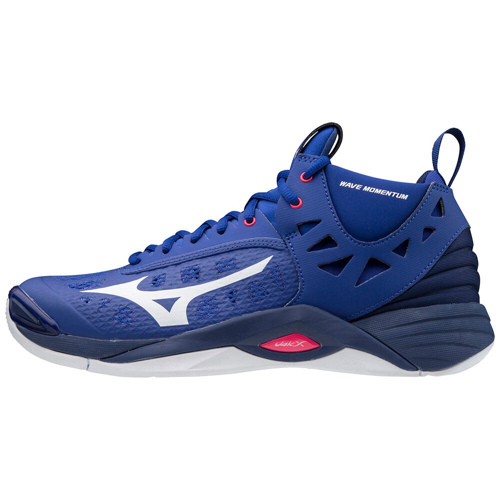 Mizuno Wave Momentum Mid Volleybollskor Dam Blå Vita | 146829ERA