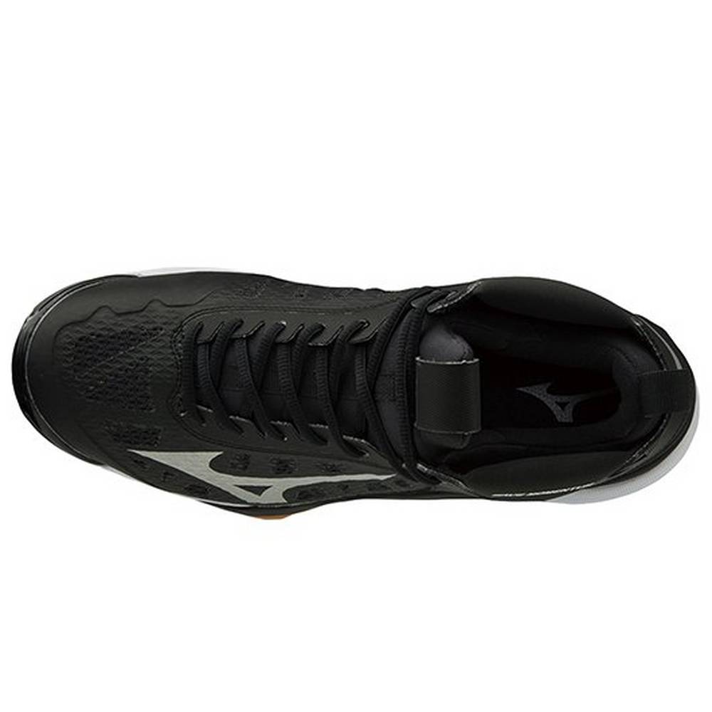 Mizuno Wave Momentum Mid Volleybollskor Herr Svarta Silver | 640297AEB