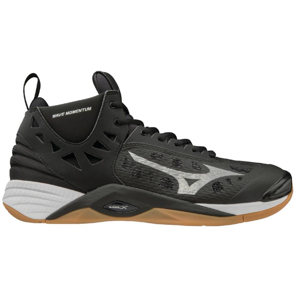 Mizuno Wave Momentum Mid Volleybollskor Herr Svarta Silver | 640297AEB