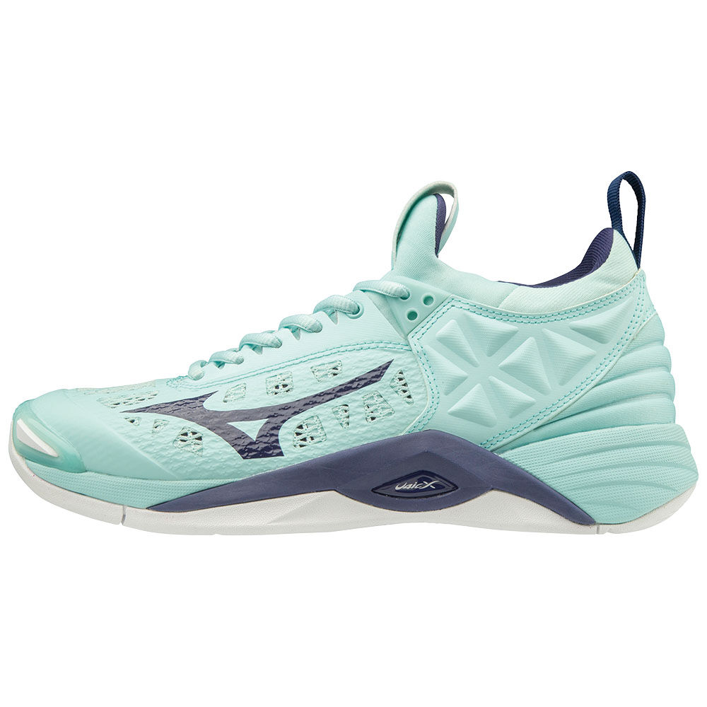 Mizuno Wave Momentum Volleybollskor Dam Blå Vita | 308972SEO