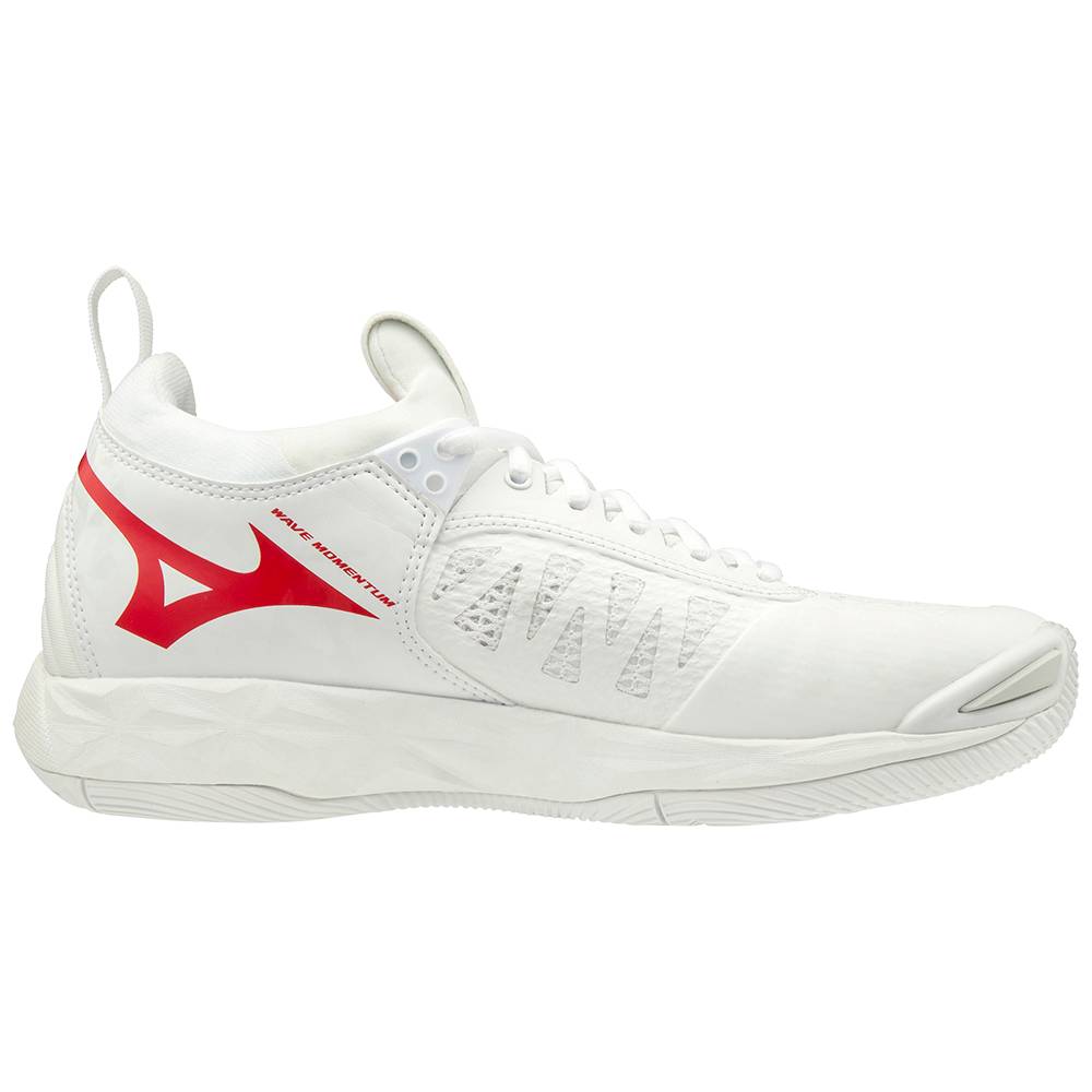 Mizuno Wave Momentum Volleybollskor Dam Vita Röda | 605129BKY