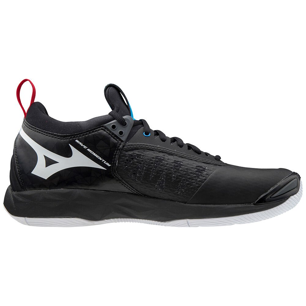 Mizuno Wave Momentum Volleybollskor Dam Svarta Vita Gula | 782059VQD