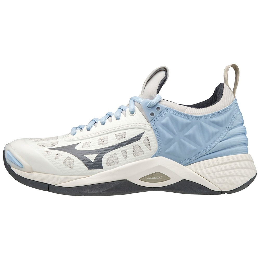 Mizuno Wave Momentum Volleybollskor Dam Vita Mörkgrå | 986302KEV