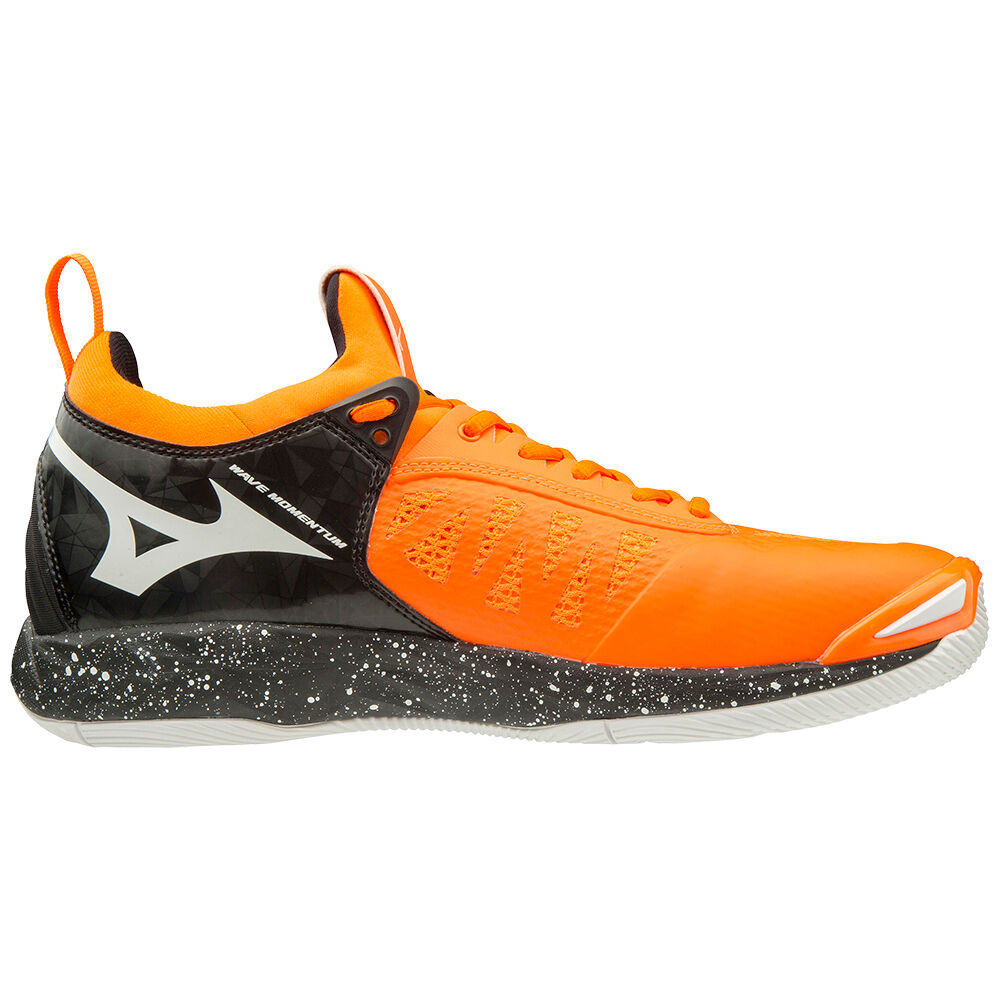 Mizuno Wave Momentum Volleybollskor Herr Orange Vita Svarta | 793450JMI