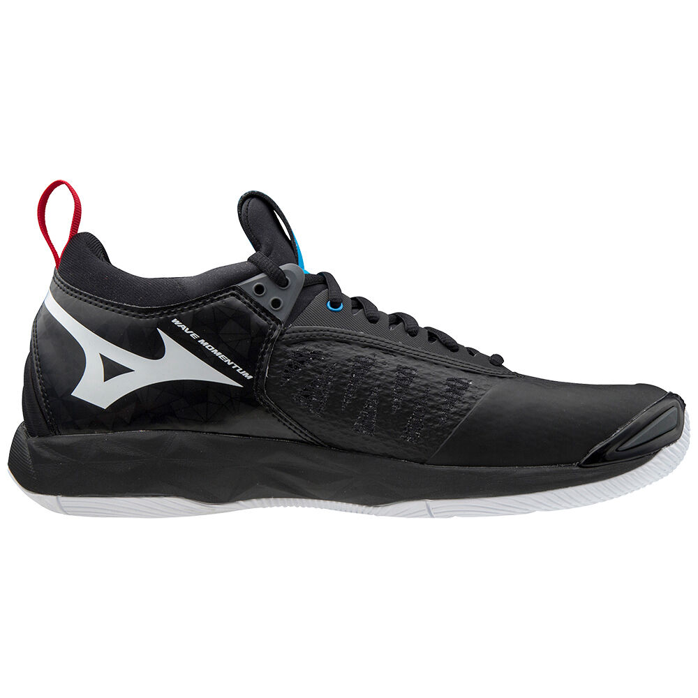 Mizuno Wave Momentum Volleybollskor Herr Svarta Vita Gula | 817906ADK