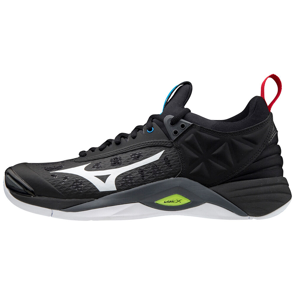 Mizuno Wave Momentum Volleybollskor Herr Svarta Vita Gula | 817906ADK