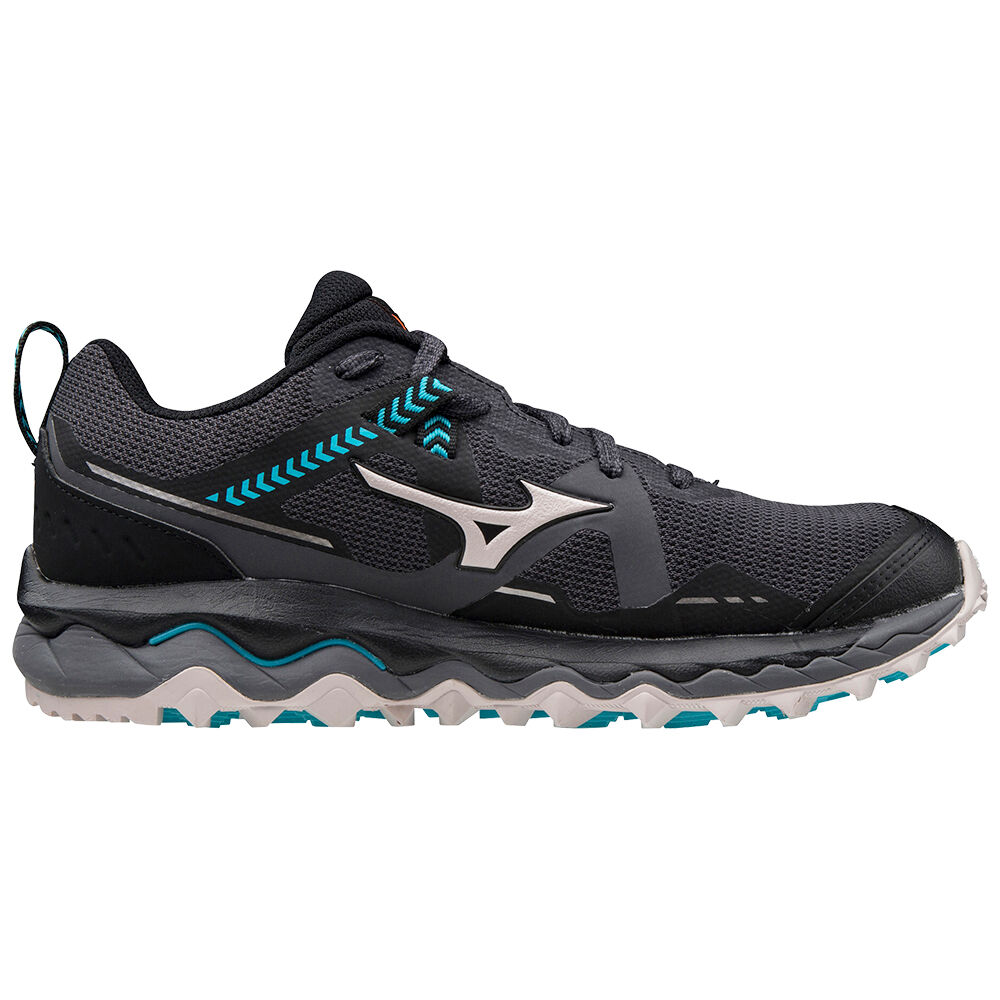 Mizuno Wave Mujin 7 Trail löparskor Dam Svarta Grå Blå | 409623PYK