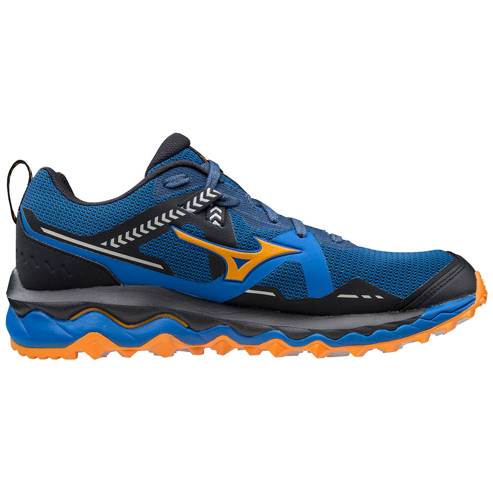 Mizuno Wave Mujin 7 Trail löparskor Herr Blå Orange | 842715YRC