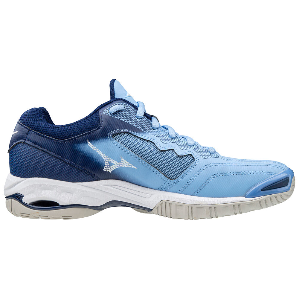 Mizuno Wave Phantom 2 Nb Netball Skor Dam Blå Vita | 041395GRN