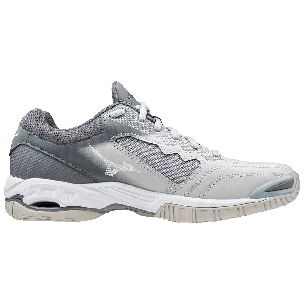 Mizuno Wave Phantom 2 Nb Netball Skor Dam Vita Grå | 542831UDR