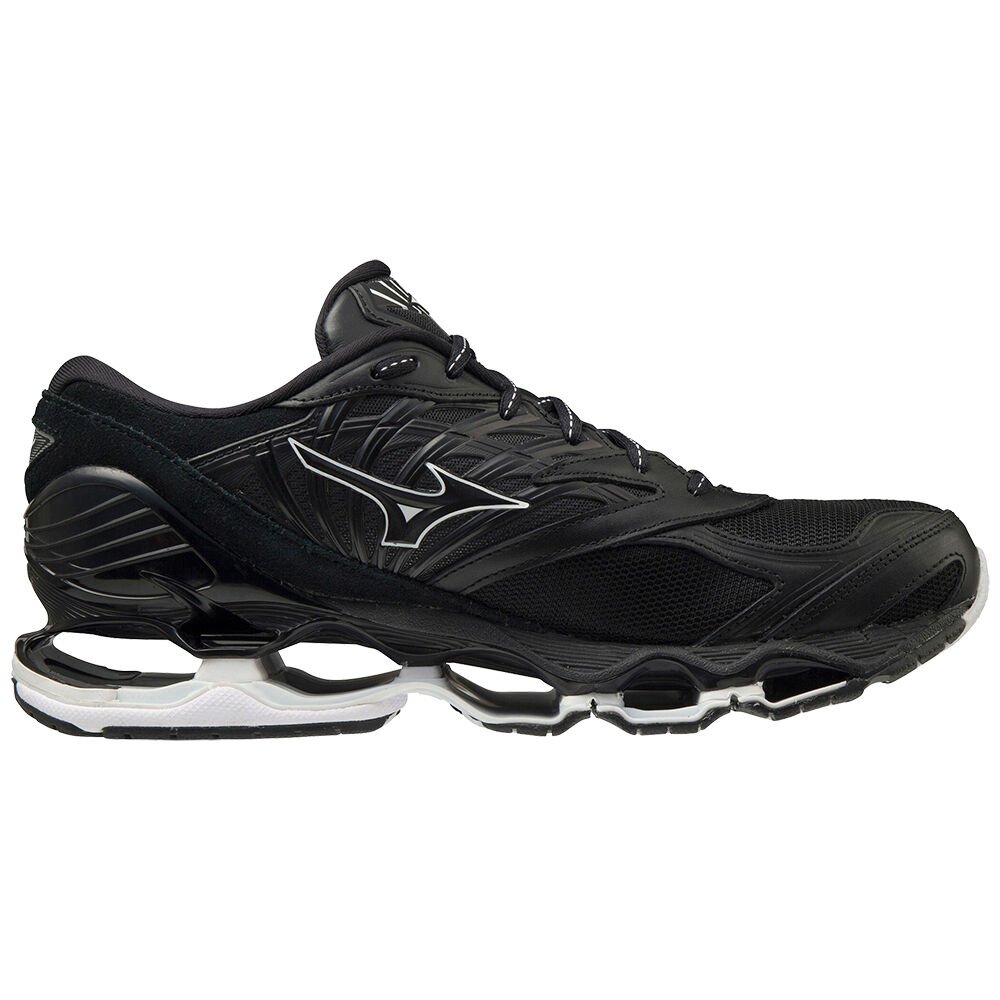 Mizuno Wave Prophecy LS Kuro Sneakers Dam Svarta Vita | 613895VBJ