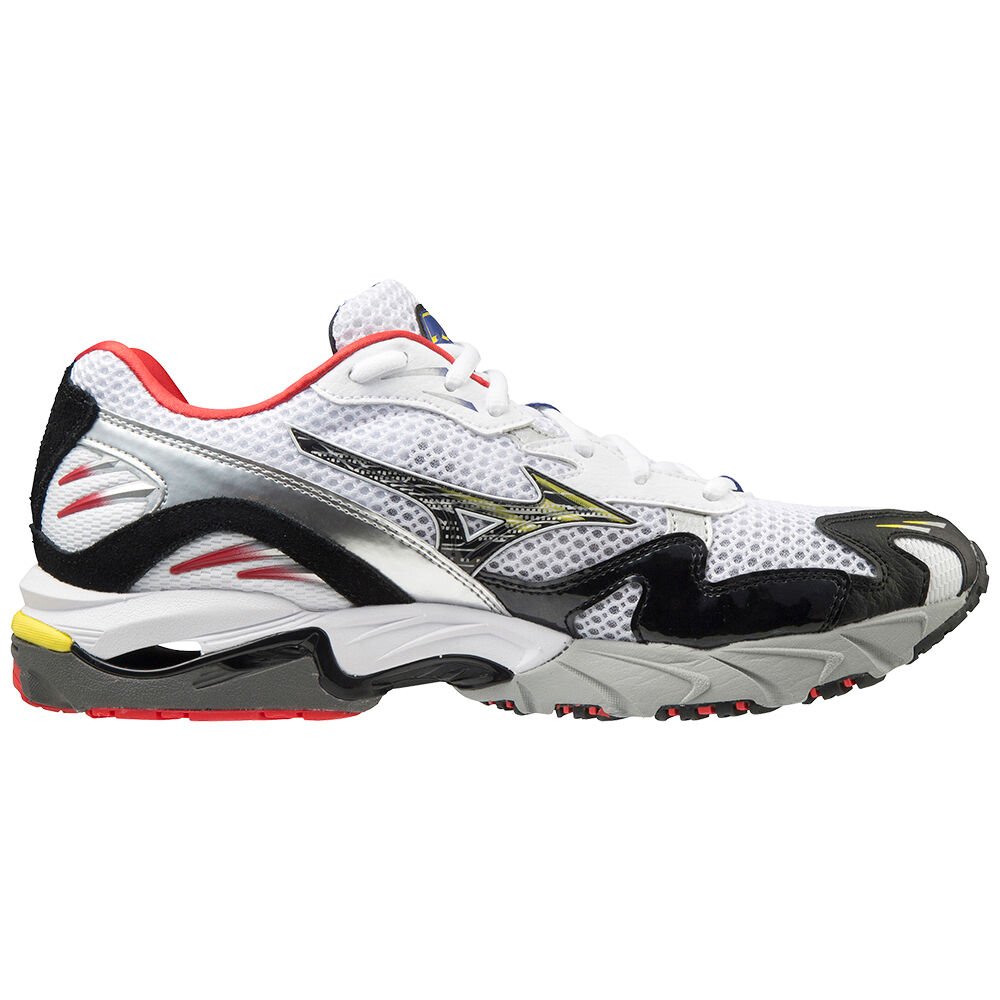 Mizuno Wave Rider 10 Sneakers Dam Vita Svarta Röda | 109673RCL