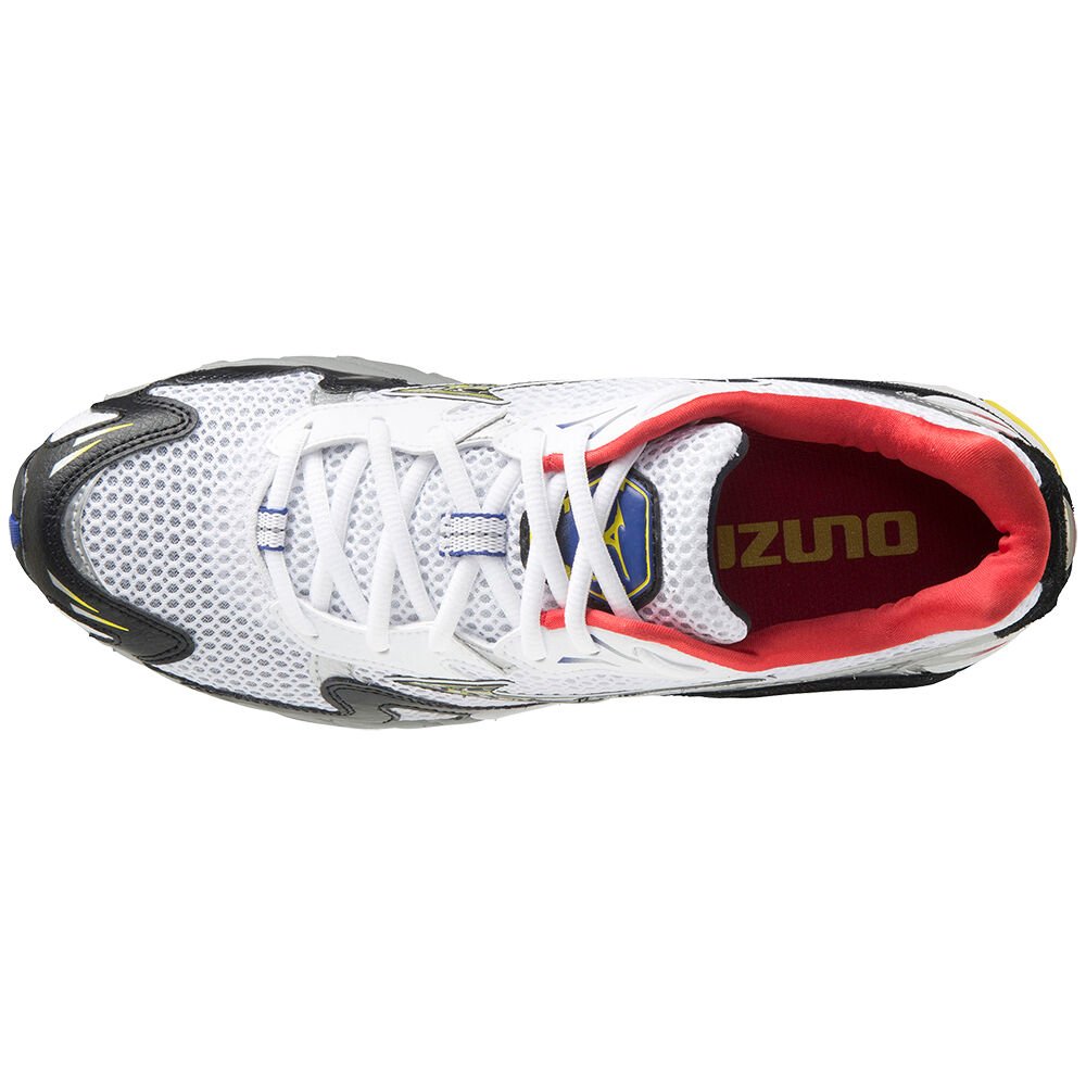 Mizuno Wave Rider 10 Sneakers Dam Vita Svarta Röda | 109673RCL