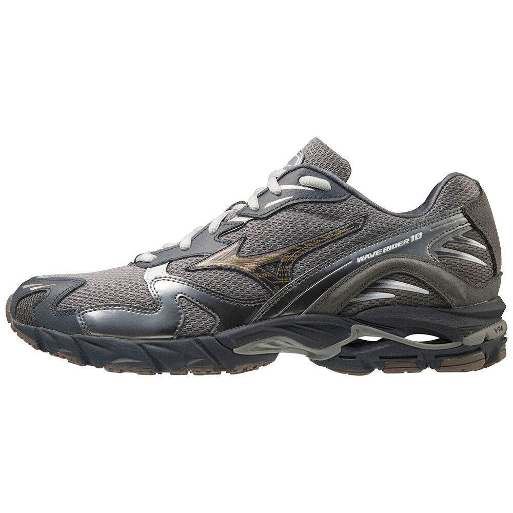 Mizuno Wave Rider 10 Sneakers Herr Grå | 180639GVD