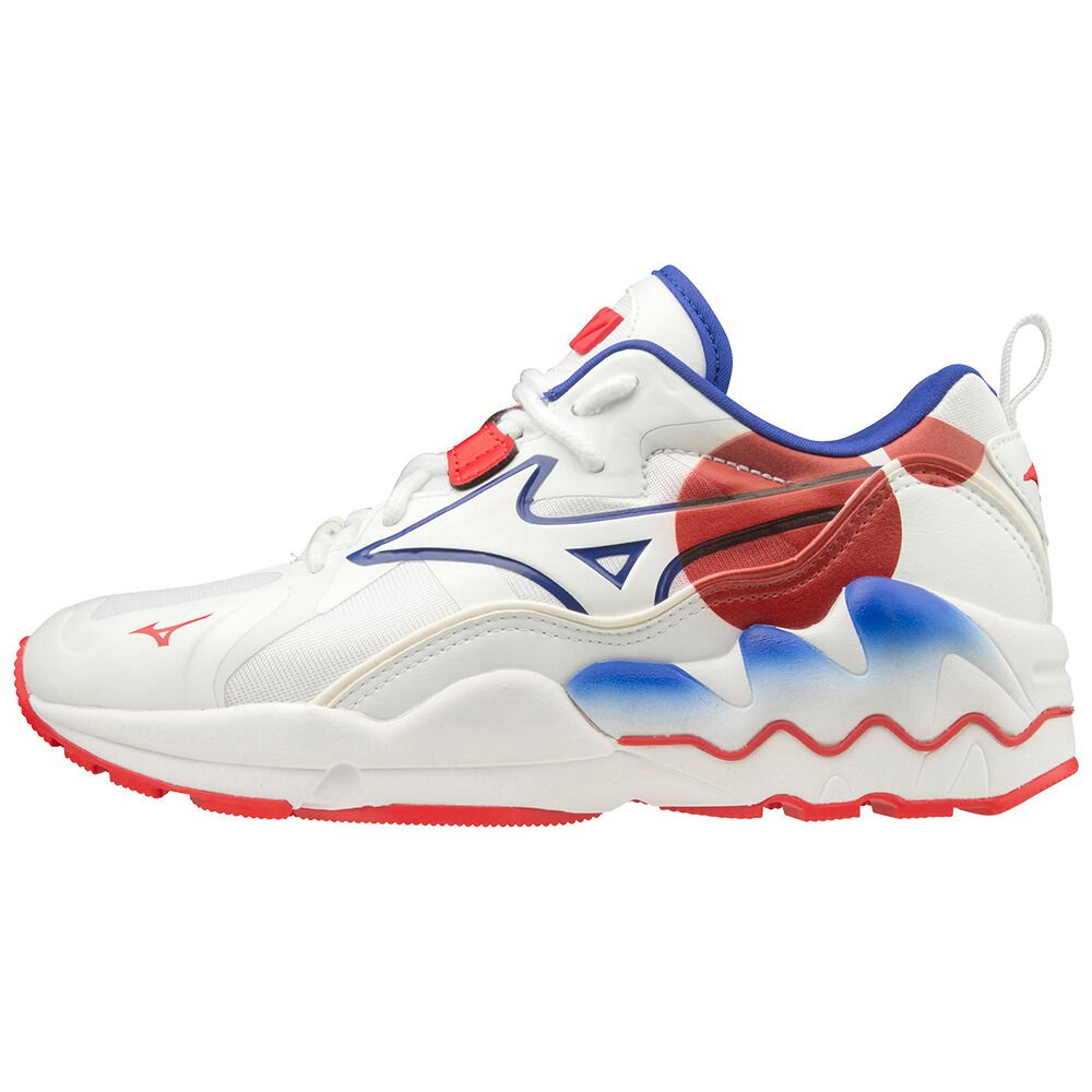 Mizuno Wave Rider 1 Shape of Time Sneakers Dam Vita Röda | 693087UIJ