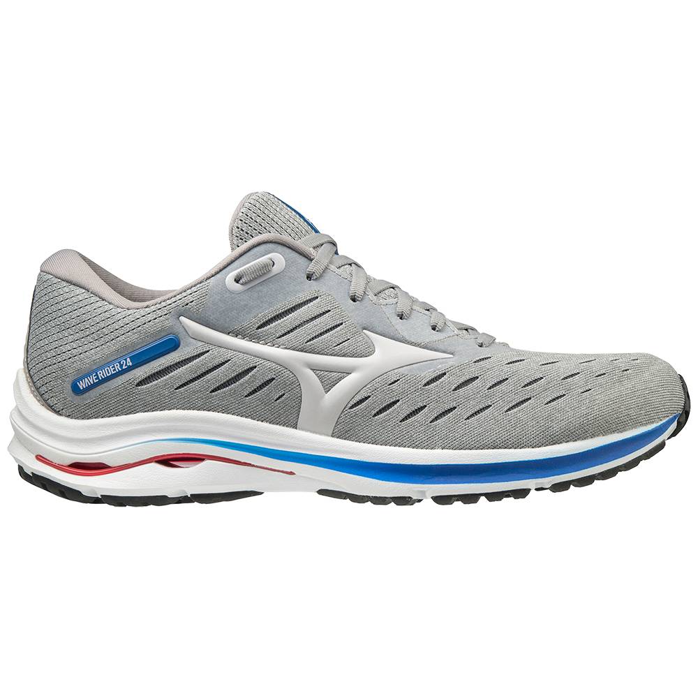 Mizuno Wave Rider 24 2E Breda Löparskor Herr Grå | 085694JKR