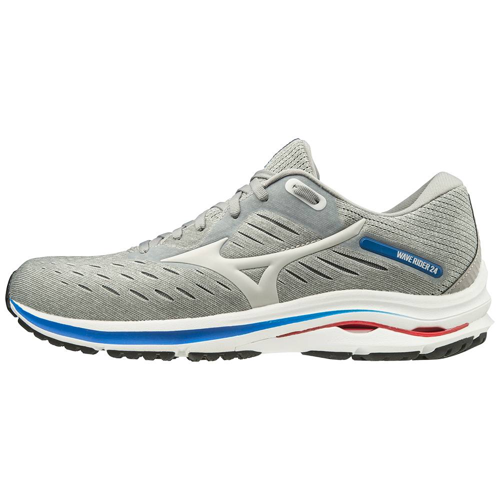 Mizuno Wave Rider 24 2E Breda Löparskor Herr Grå | 085694JKR