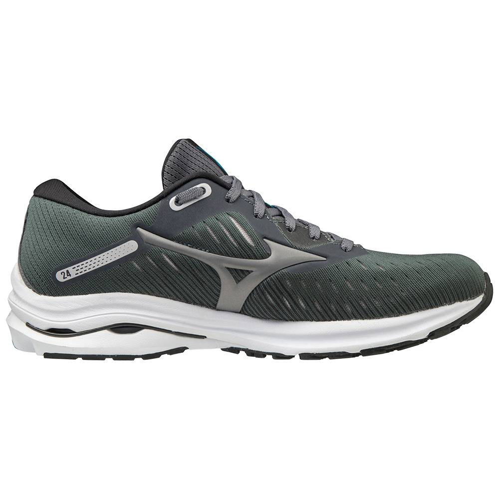 Mizuno Wave Rider 24 D Breda Löparskor Dam Mörkgröna | 305169VLX