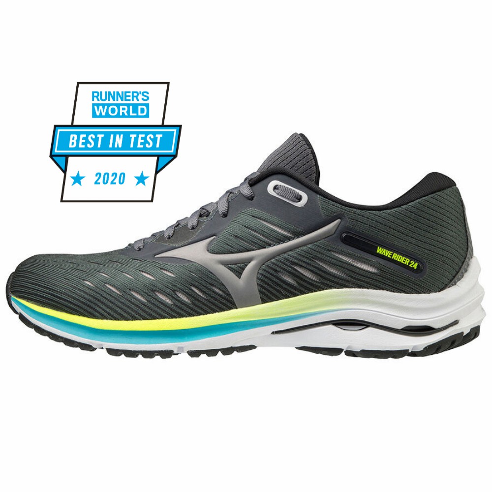 Mizuno Wave Rider 24 Löparskor Dam Grå Blå | 916705RGS